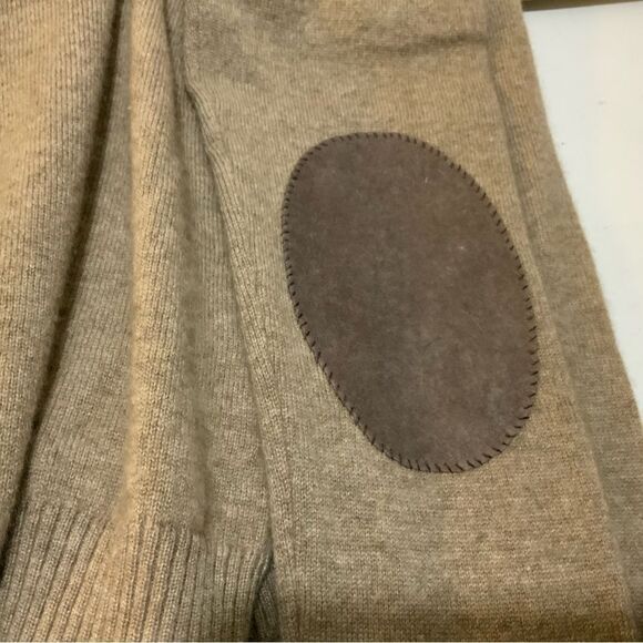 - Hadleigh’s Cardigan crewneck knit 100% cashmere Brown white size 46 - Picture 9 of 9